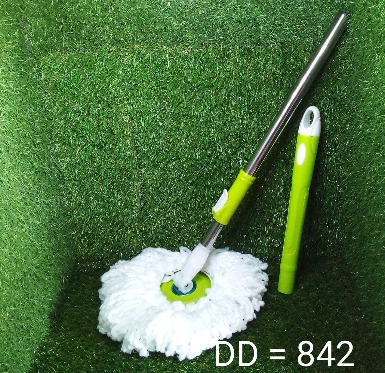 0842 Home Cleaning - Stainless Steel 360 Degree Rotating Pole Microfiber Mop Rod Stick DeoDap