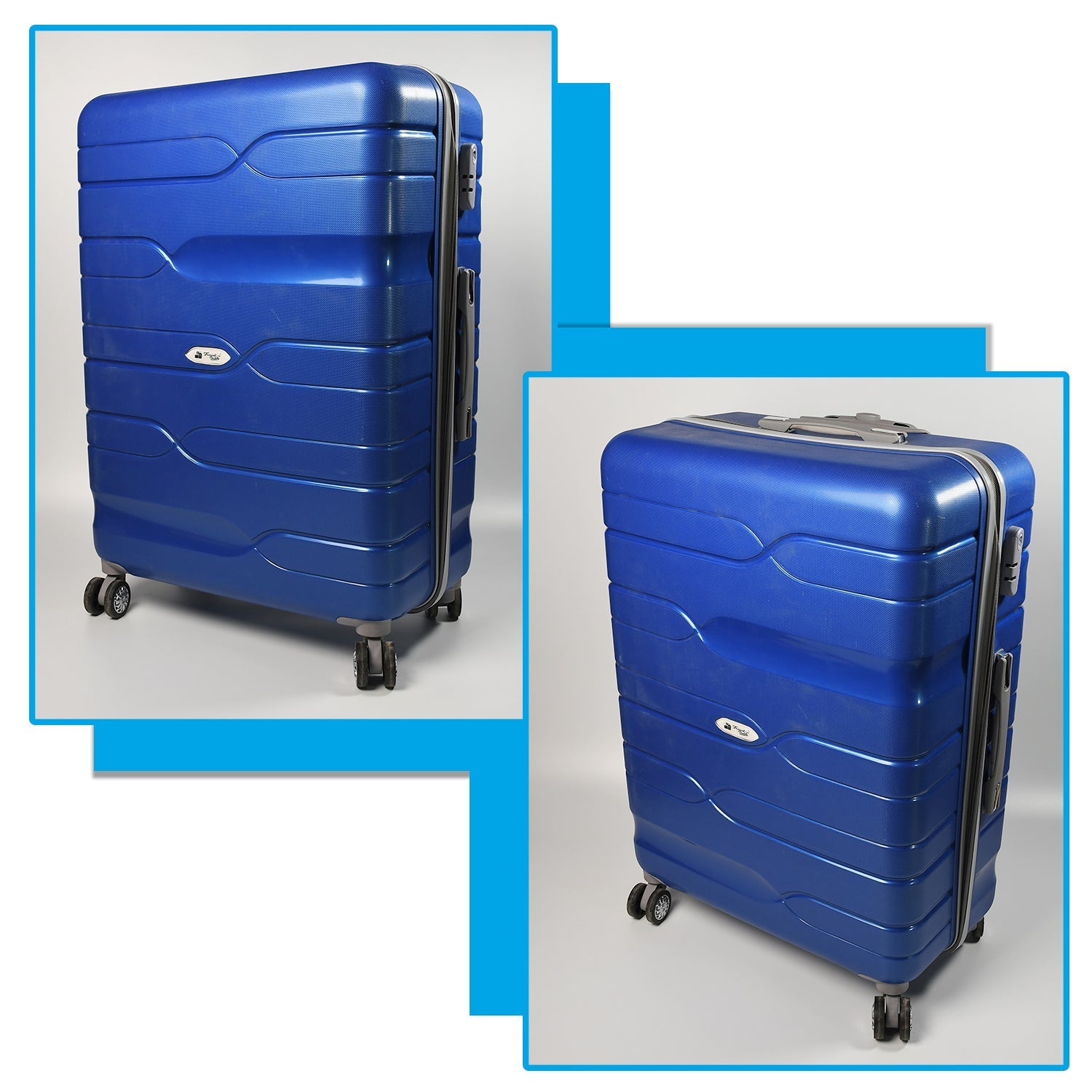 1101 Luxury Traveling bag  4 Wheel Trolley Bag Large Bag Store Extra Luggage In Bag For Traveling Use Large Bag DeoDap