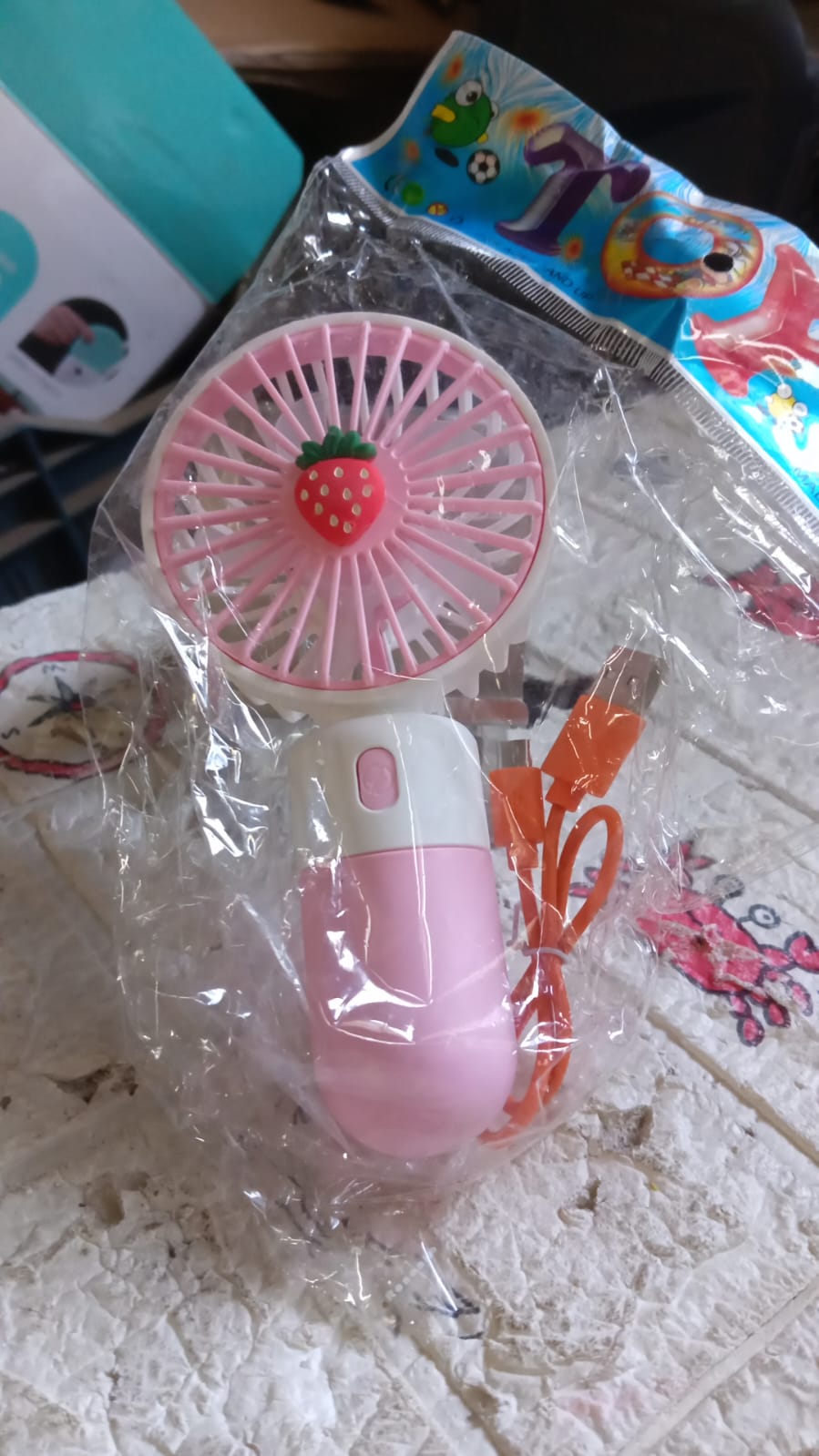 17721 Portable Small Electric Fan Handheld, Rechargeable Mini Student Handheld Dormitory Class Personal Fan