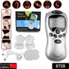 6728  Multifunctional Massager, Acupuncture Machine Electric Digital Therapy neck back electronic pulse full body massager Therapy Pulse Muscle Relax Massager & Meridian, 2 Electrode Pads,  health care equipment, Massager Set (Adapter Not Included)