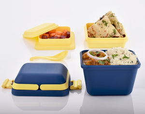 2144 Airtight Lunch Box with Handle & Push Lock 