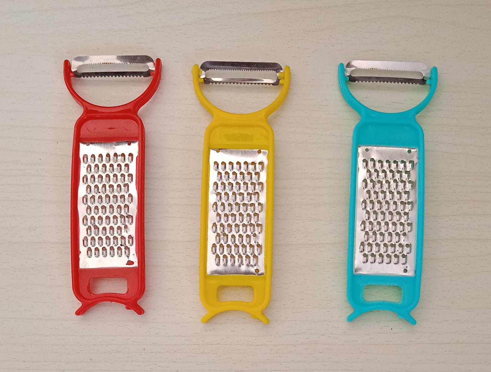 5511 Kitchen 3 in 1 Multi Purpose Vegetable Peeler Grater Cutter for Food Preparation Kitchen 3 in 1 Multi Purpose Vegetable Peeler Grater Cutter for Food Preparation (12 Pc Set)