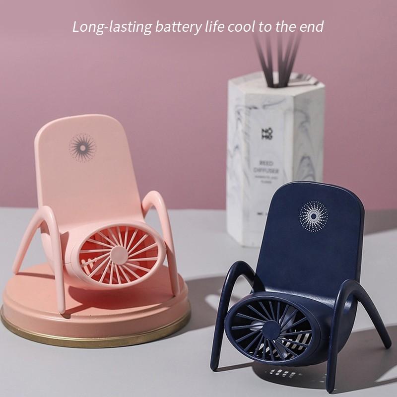 4814 Portable Mobile Phone Holder Fan  Personal Fan Multi- Function Fan Handheld Charging Fan DeoDap